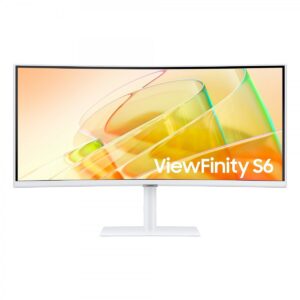 Samsung ViewFinity S6 LS34C650TAUXEN | 86,4 cm (34") | 3440x1440 | 100Hz | VA | 5ms | HDMI DisplayPort 2xThunderbolt4 90W 3xUSB | HAS | Zvočniki 2x5W | FreeSync | HDR10 | Ukrivljen Profesionalni Monitor