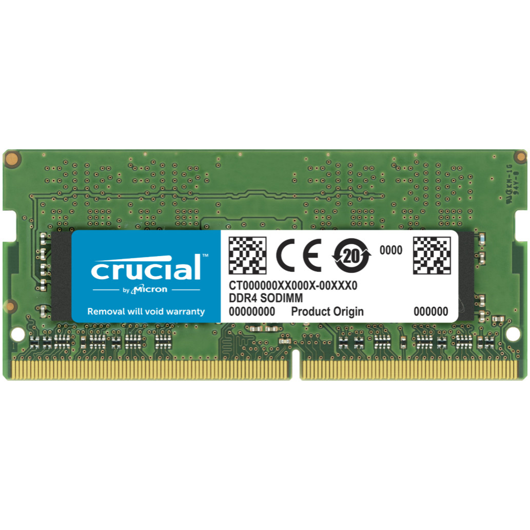 Crucial | 32gb | sodimm | ddr4-3200mhz | cl22 | ct32g4sfd832a | pomnilnik 1 So-dimm ddr4 32gb 3200mhz cl22 single (1x32gb) crucial (ct32g4sfd832a) komponentko
