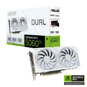 Asus RTX 5060 Ti 16GB DUAL | GDDR7 | Bela Grafična Kartica
