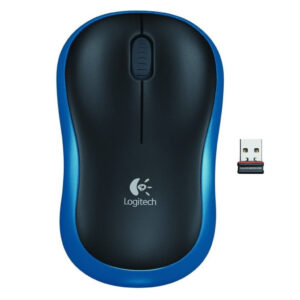 Logitech M185 | Brezžična | Modra | Optična Miška