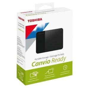 Toshiba Canvio Ready 1TB | 2,5" Prenosni HDD | USB 3.2 Gen 1 | Črn Zunanji Trdi Disk