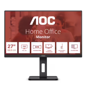 AOC 27E3QAF | 68,6 cm (27,0") | 1920x1080 | 75Hz | IPS | 4ms | VGA | HDMI | DisplayPort 2xUSB3.2 | Pivot | Zvočniki | 3H | sRGB99,9% | AdaptiveSync Essential | Monitor