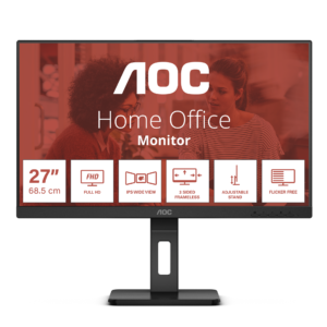 AOC 27E3QAF | 68,6 cm (27,0") | 1920x1080 | 75Hz | IPS | 4ms | VGA | HDMI | DisplayPort 2xUSB3.2 | Pivot | Zvočniki | 3H | sRGB99,9% | AdaptiveSync Essential | Monitor