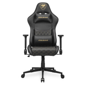 COUGAR Armor One V2 Gold | Črno-Zlat Dizajn | 4D Zložljivi Nasloni In Nagib Do 155° | Gaming Stol