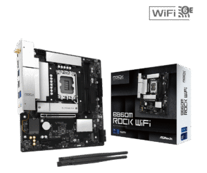 ASRock B860M Rock WiFi | LGA1851 | mATX | DDR5 | HDMI + DisplayPort | Wi-Fi 6E Matična Plošča