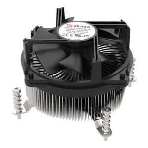 Akasa AK-CC6620BP01 | Low Profile Top-Blow | 90 Mm PWM | Intel LGA1700/1851 | 100 W TDP | Procesorski Hladilnik