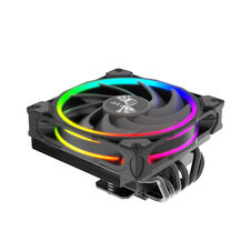 Akasa SOHO H6L M2 | Low-Profile ARGB 120mm | 160W TDP | Črn Procesorski Hladilnik