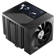 TRYX TURRIS T620 | Dual-Tower | 5" IPS Zaslon | 280W TDP | 2x 120mm ROTA PWM | Črn Procesorski Hladilnik