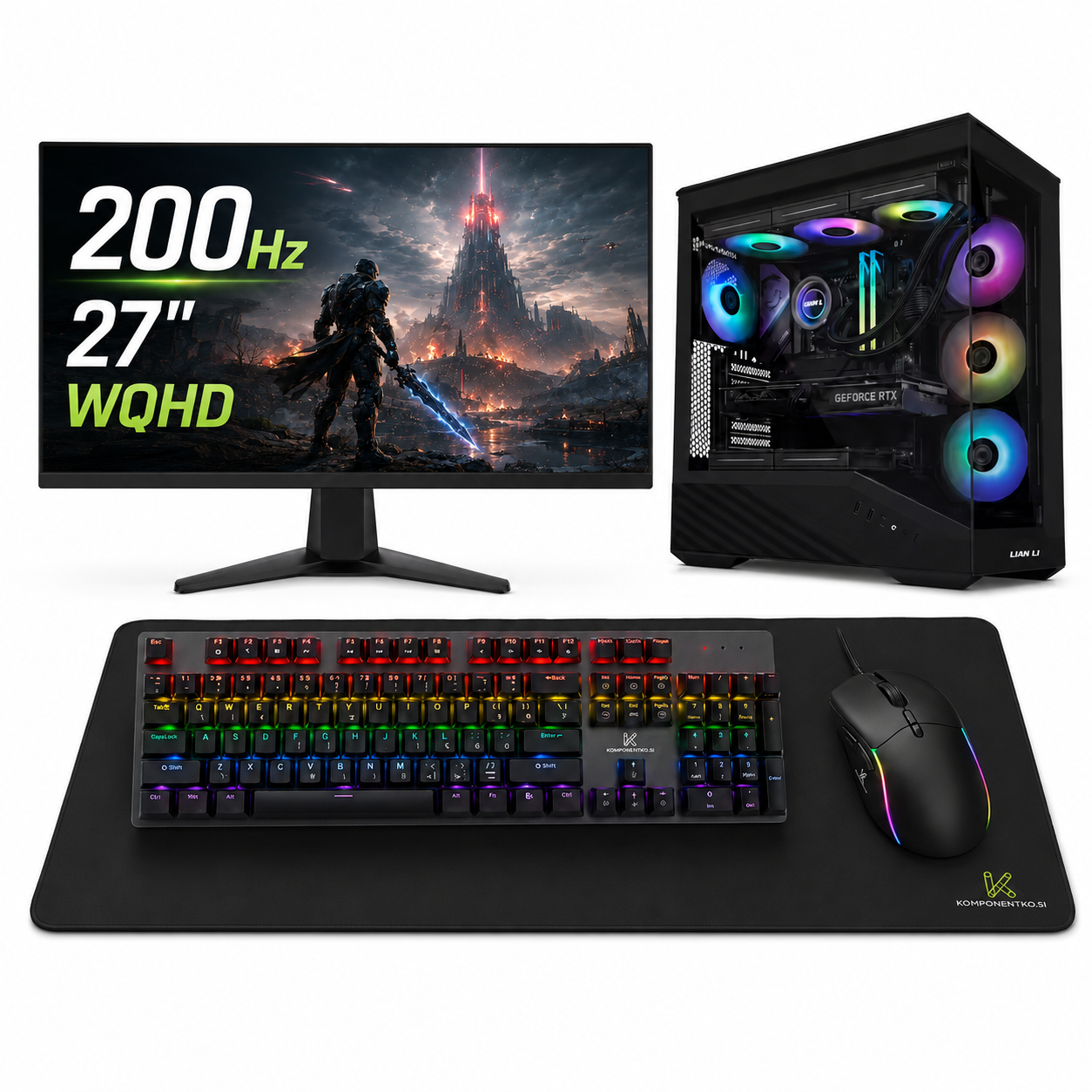 Računalniški komplet komponentko gaming elite rtx 5060 ti | ryzen 5 9600x 32gb 1tb nvme | vodno hlajenje | 27″ wqhd 200hz monitor in kompo gear set 1 Računalniški komplet komponentko gaming elite rtx 5060 ti | ryzen 5 9600x 32gb 1tb nvme | vodno hlajenje | 27″ wqhd 200hz monitor in kompo gear set