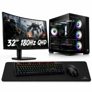 Komponentko Gaming Ultra RTX 5080 | Ryzen 7 7800X3D 32 GB 2 TB NVMe | Vodno Hlajenje 32" 180Hz QHD | Gaming Namizni Računalnik