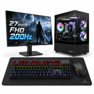 Komponentko Gaming Core RTX 3060 | Intel Core i5 12400F | 16 GB RAM | 1 TB NVMe | 27″ FHD 200Hz Monitor | Gaming Set Namizni Računalnik
