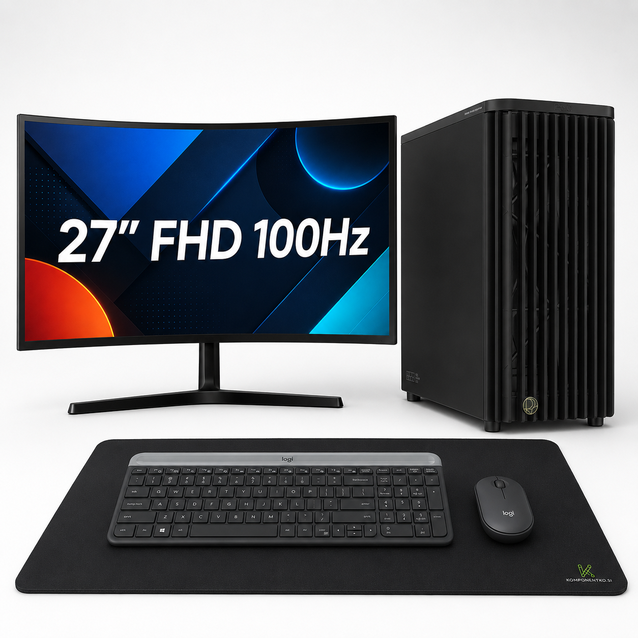 Komponentko workstation performance | intel core i3 14100 | intel uhd graphics | 16 gb ram | 1 tb nvme | 27″ curved full hd 100hz | logitech mk470 | zmogljiva delovna postaja | računalniški komplet 1 Komponentko workstation performance | intel core i3 14100 | intel uhd graphics | 16 gb ram | 1 tb nvme | 27″ curved full hd 100hz | logitech mk470 | zmogljiva delovna postaja | računalniški komplet