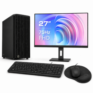 Komponentko Workstation Performance | Intel Core Ultra 5 235 | Intel Graphics | 16 GB RAM | 1 TB NVMe | 27″ FHD 75Hz | HP Dell Trust Komplet | Odlična Delovna Postaja za Delo, Dom in Pisarno