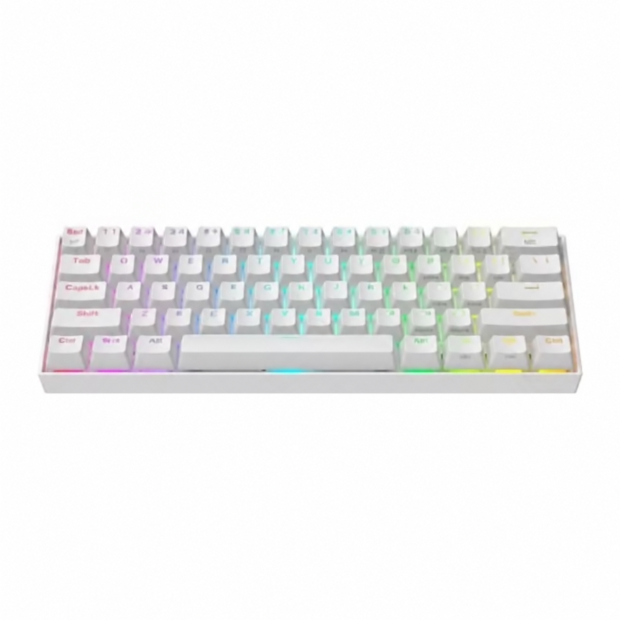 Bela mehanska 60% rgb gaming tipkovnica