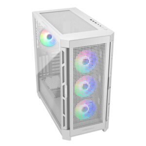 Cougar Duoface Pro White RGB | ATX Mid Tower | Mreža na Sprednji in Zgornji Plošči | Kaljeno Steklo | Bela | Računalniško Ohišje