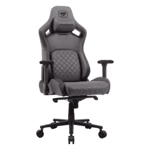 COUGAR Defensor S | Jet Gray F | PushBack Ledvena Podpora | 4D Zložljivi Nasloni Za Roke | Gaming Stol