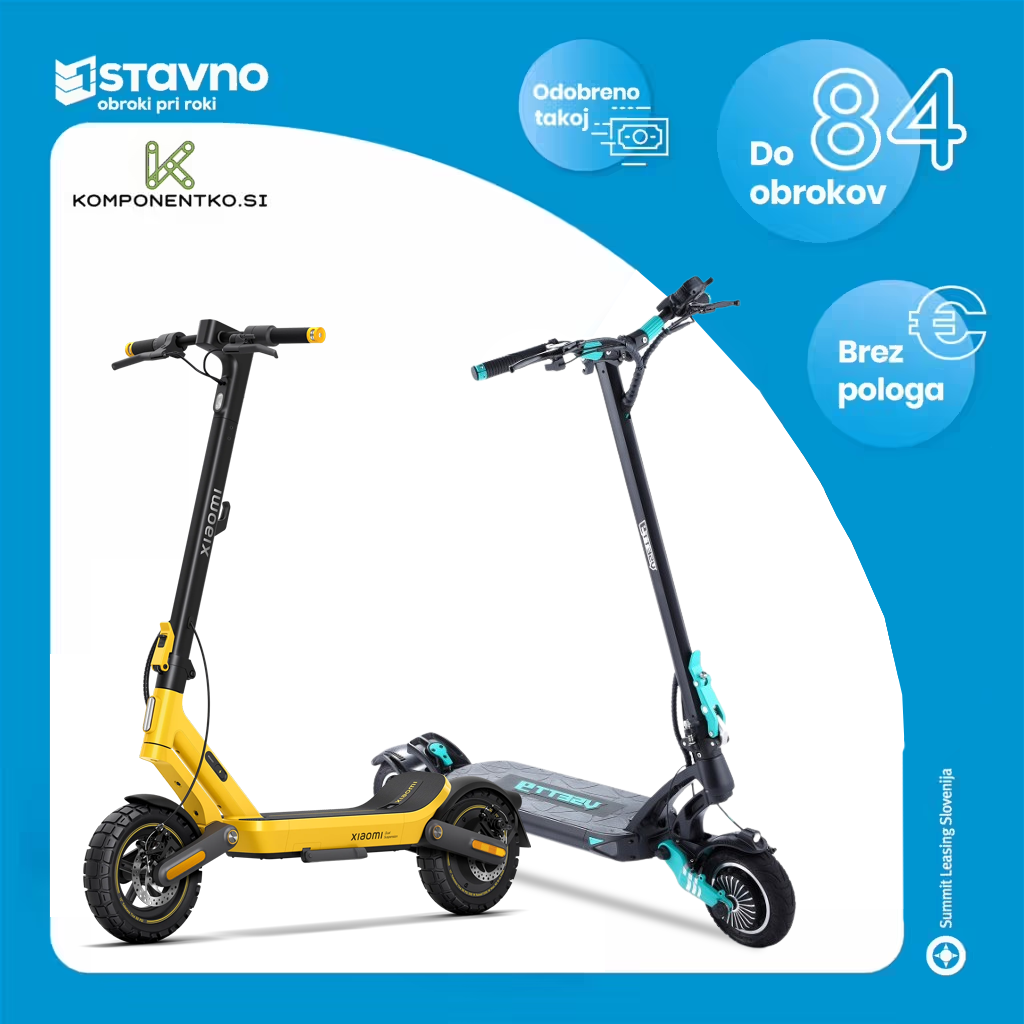 Električni skiroji na obroke pri komponentku