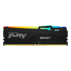 Kingston FURY Beast RGB 64GB (2x32GB) | DDR5 5600MHz CL40 | Intel XMP 3.0 | Črn RAM Pomnilnik