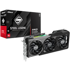 ASRock Radeon RX 9070 XT Steel Legend Dark | 16GB GDDR6 256-Bit | RDNA 4 | Triple Fan | PCIe 5.0 | Grafična Kartica