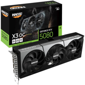 INNO3D RTX 5080 X3 OC 16GB | GDDR7 | Zmogljiva Gaming Grafična Kartica