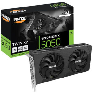 INNO3D GeForce RTX 5050 Twin X2 | 8GB GDDR6 128-Bit | DLSS 4 Ray Tracing | Blackwell | Grafična Kartica