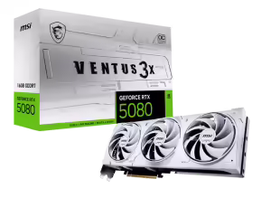 MSI RTX 5080 Ventus 3X 16GB OC White | GDDR7 | HDMI 3xDisplayport | Zverinska Grafična Kartica