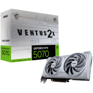 MSI GeForce RTX 5070 12G Ventus 2X OC White | 12GB GDDR7 | DLSS 4 | PCIe 5.0 | Bela Grafična Kartica