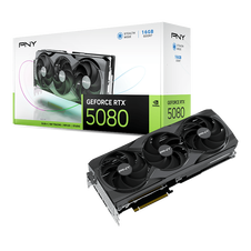 PNY GeForce RTX 5080 Triple Fan | 16GB GDDR7 256-Bit | DLSS 4 Ray Tracing | PCIe 5.0 | Grafična Kartica