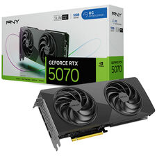 PNY GeForce RTX 5070 Slim OC | 12 GB GDDR7 | Dual-Fan 2-Slot SFF-Ready | DLSS 4 | Grafična Kartica