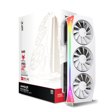 XFX Mercury Radeon RX 9070 XT OC White Gaming Edition RGB | 16GB GDDR6 | RDNA 4 | 3100MHz Boost | Bela Grafična Kartica