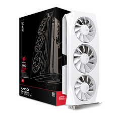 XFX Mercury Radeon RX 9060 XT OC White Gaming Edition | 16GB GDDR6 | RDNA 4 | 3320MHz Boost | Triple Fan | 2x DisplayPort 2.1 1x HDMI 2.1 | Bela Grafična Kartica