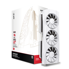 XFX Quicksilver Radeon RX 9070 XT White Gaming Edition | 16GB GDDR6 | Triple Fan | PCIe 5.0 | Bela Grafična Kartica