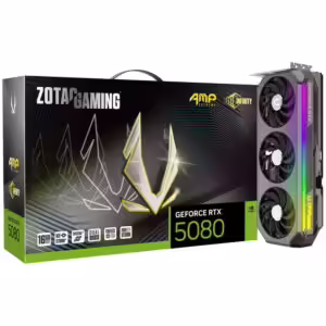 Zotac RTX 5080 Gaming AMP Extreme Infinity 16GB | GDDR7 | 3 Ventilatorji | Bela | Grafična Kartica