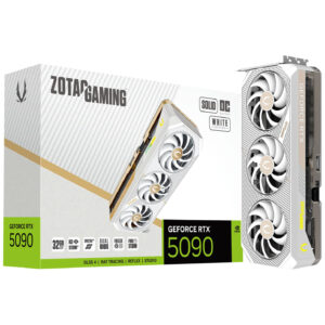 ZOTAC GAMING GeForce RTX 5090 Solid OC White Edition 32GB | GDDR7 | Bela Grafična Kartica