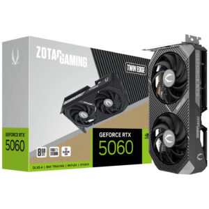 ZOTAC GAMING GeForce RTX 5060 Twin Edge | 8GB GDDR7 | Blackwell | DLSS 4 | SFF Ready | Gaming Grafična Kartica