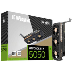 ZOTAC GAMING GeForce RTX 5050 Low Profile 8GB | GDDR6 128-Bit | Blackwell | DLSS 4 | 2X DisplayPort 2.1b HDMI 2.1b | Grafična Kartica