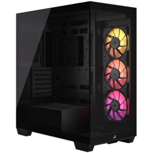 Corsair iCUE Link 3500X RGB | Črno Kaljeno Steklo | 3x RX120 RGB iCUE Link | ATX E-ATX Midi-Tower Ohišje