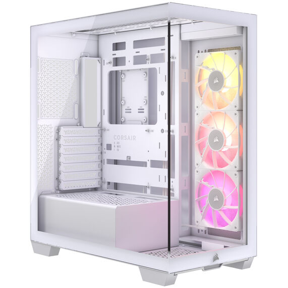 Corsair icue link 3500x | midi-tower | kaljeno steklo | bela rgb | računalniško ohišje 1 Corsair icue link 3500x rgb midi-tower, tempered glass – weiß
komponentko