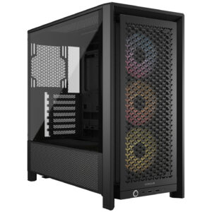 Corsair Frame 4000D RS ARGB | Kaljeno Steklo | Midi-Tower | Črna | Računalniško Ohišje