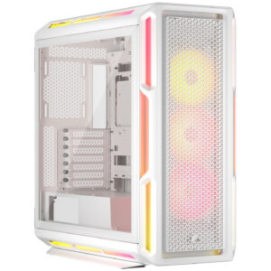 Corsair iCUE LINK 5000T LX RGB | ATX | Kaljeno Steklo | Belo Računalniško Ohišje