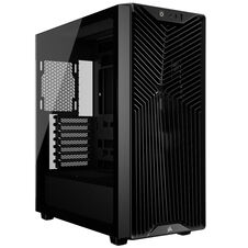 Corsair 3200D RS | Črno ATX Midi Tower Ohišje | Kaljeno Steklo | 3x RS120 Ventilatorji | Računalniško Ohišje