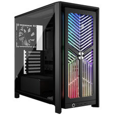 Corsair FRAME 4000X RS | Črno Midi-Tower E-ATX Ohišje | RGB Flow | 4x RS120 PWM Ventilatorji | Ohišje Za Računalnik