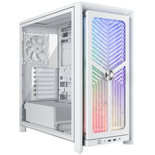 Corsair FRAME 4000X RS | Belo Midi-Tower E-ATX Ohišje | RGB Flow | 4x RS120 PWM | Kaljeno Steklo | Računalniško Ohišje