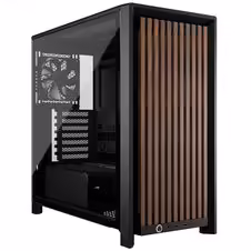 Corsair FRAME 4000D RS Wood | Črno-Orehovo Leseno Sprednje Ohišje | E-ATX Midi-Tower PC Ohišje