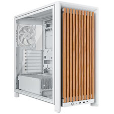 Corsair FRAME 4000D RS Wood | Bela Hrast | E-ATX | 4x RS120 PWM | Kaljeno Steklo | Modularno Midi-Tower Ohišje