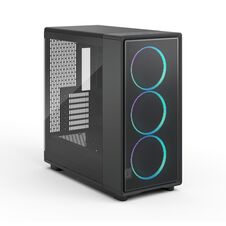 Fractal Design Epoch XL Black RGB TG Light Tint | E-ATX Midi-Tower | ARGB 3x Momentum 14 RGB | Kaljeno Steklo | Računalniško Ohišje