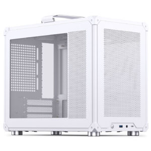 Jonsbo C6 MAX | White | Tempered Glass | Micro-ATX / Mini-ITX | Type-C | Prenosno Mini Ohišje