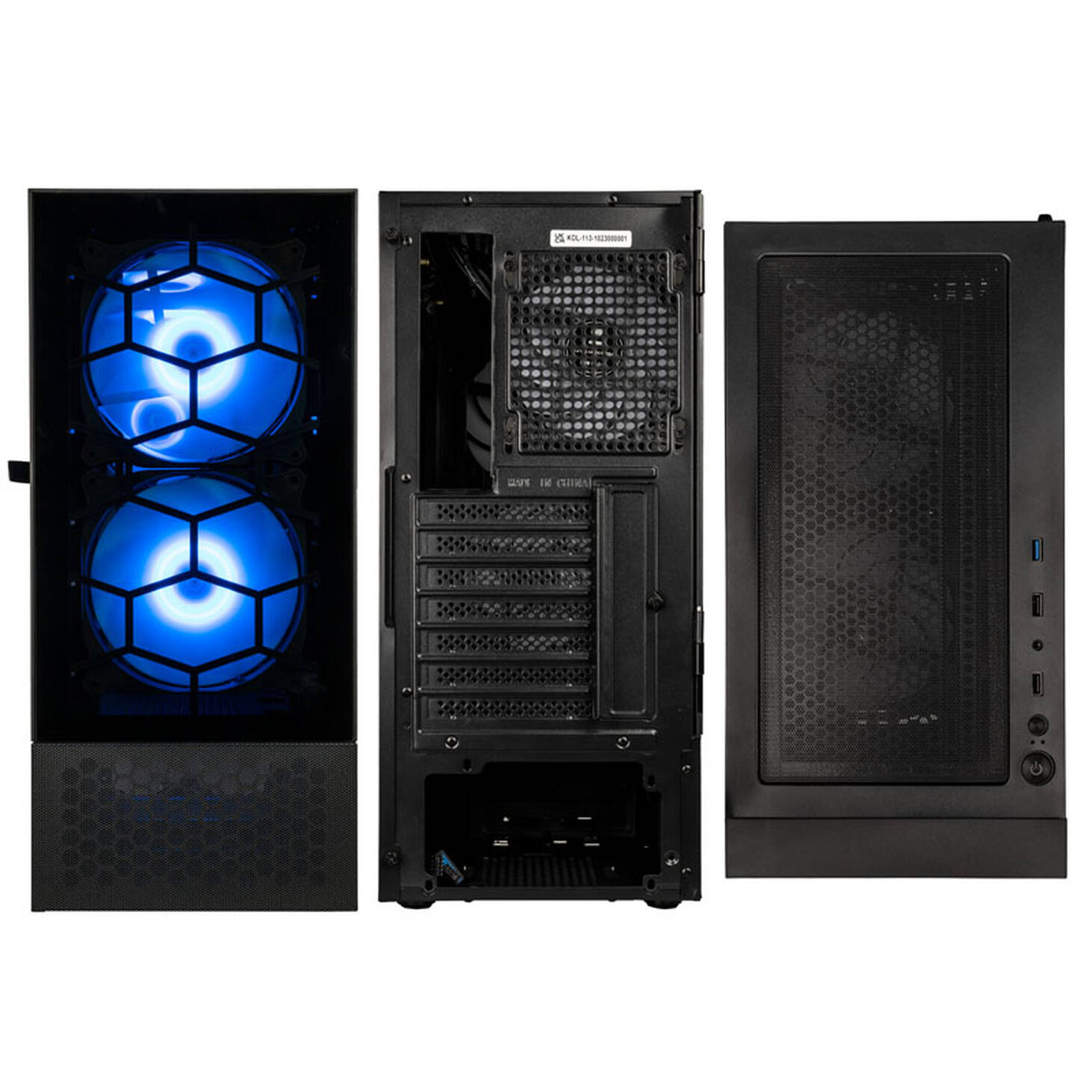 Kolink observatory mx glass argb | midi tower | kaljeno steklo | 5 prednameščenih argb ventilatorjev | atx | črno računalniško ohišje 3 Kolink observatory mx glass argb | midi tower | kaljeno steklo | 5 prednameščenih argb ventilatorjev | atx | črno računalniško ohišje