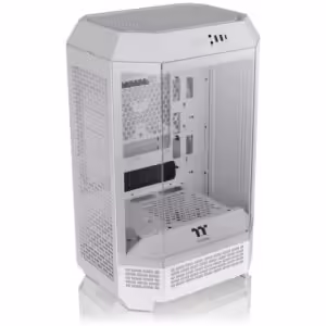 Thermaltake The Tower 300 Snow | Micro Tower mATX In Mini-ITX | 3x Kaljeno Steklo | 2x 140 mm PWM Ventilatorja | Belo Računalniško Ohišje