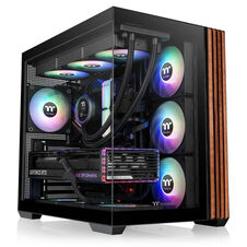 Thermaltake View 380 WS ARGB | Črno | Midi Tower ATX | Dvojna Komora, ARGB In Kaljeno Steklo | PC Ohišje